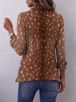 Teresa | Casaco boho animal print com folhos