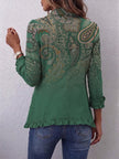 Dalila | Casaco boho paisley com folhos