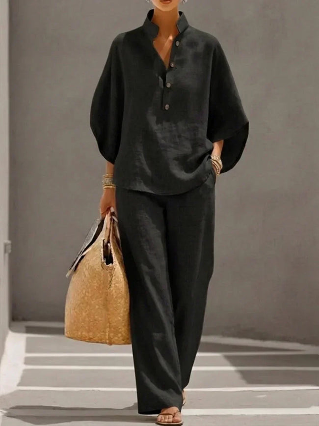 Margarida | Conjunto descontraído com camisa