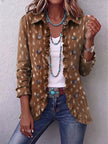 Teresa | Casaco boho animal print com folhos