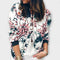 Casaco bomber elegante floral feminino