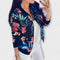 Casaco bomber elegante floral feminino
