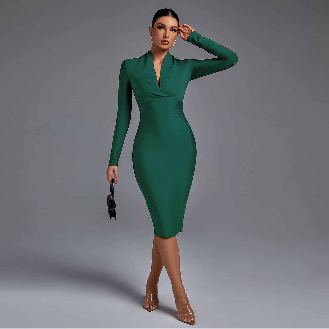 Vestido de Manga Comprida feminino