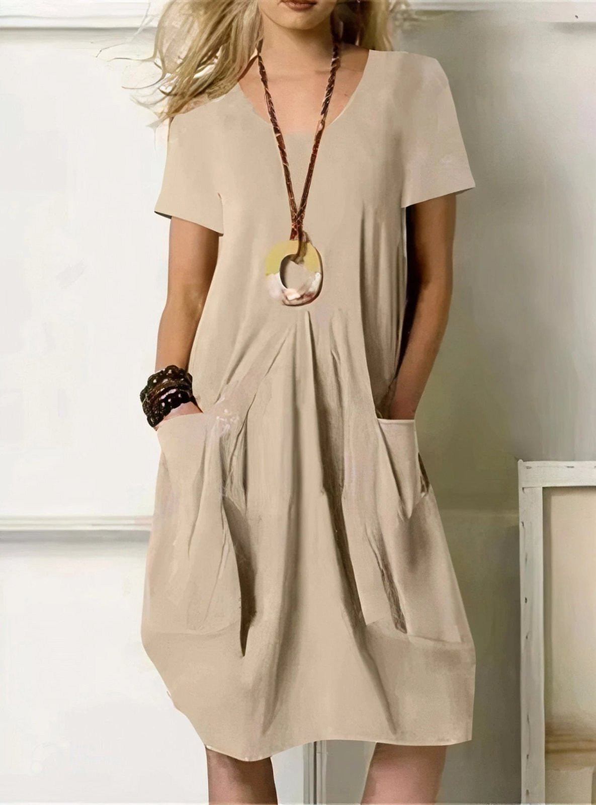 Nora – Vestido Midi Fluido