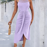 Ayla | Vestido Midi com Efeito Drapeado