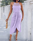 Ayla | Vestido Midi com Efeito Drapeado