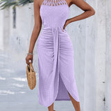 Ayla | Vestido Midi com Efeito Drapeado