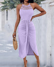 Ayla | Vestido Midi com Efeito Drapeado