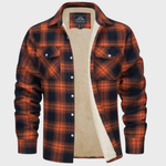 Casaco Trucker Riscas Fleece masculino