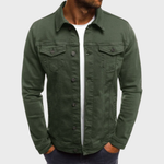 Jaqueta de Denim Corte Ajustado masculino