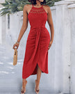 Ayla | Vestido Midi com Efeito Drapeado