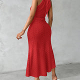 Ayla | Vestido Midi com Efeito Drapeado
