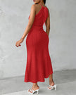 Ayla | Vestido Midi com Efeito Drapeado