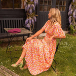 Vestido maxi elegante feminino
