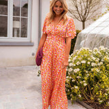 Vestido maxi elegante feminino
