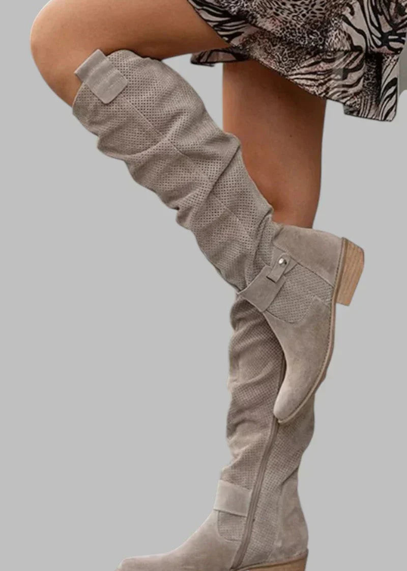 Botas altas de estilo premium feminino