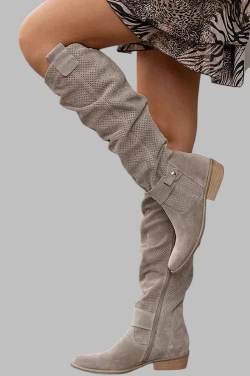 Botas altas de estilo premium feminino