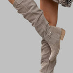 Botas altas de estilo premium feminino