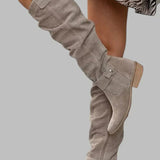 Botas altas de estilo premium feminino