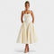 O vestido midi vintage feminino