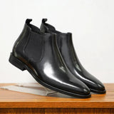 Pedro - Botins Chelsea em Couro masculino