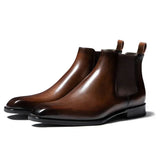 Pedro - Botins Chelsea em Couro masculino