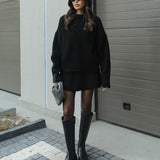 Conjunto de Malha Outono feminino