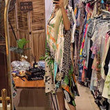 Rosário - Vestido elegante de mangas curtas e decote em V
