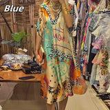 Rosário - Vestido elegante de mangas curtas e decote em V