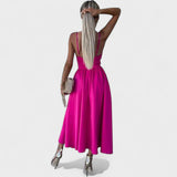 Vestido Midi com Abertura feminino