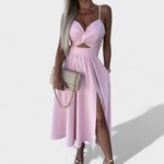 Vestido Midi com Abertura feminino