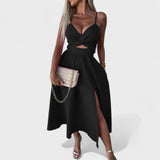 Vestido Midi com Abertura feminino