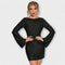 Vestido de lantejoulas costas abertas feminino