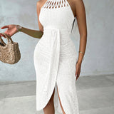 Ayla | Vestido Midi com Efeito Drapeado