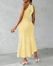 Ayla | Vestido Midi com Efeito Drapeado