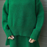 Conjunto de Malha Outono feminino
