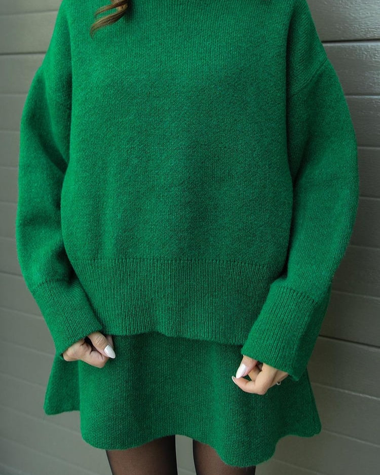 Conjunto de Malha Outono feminino