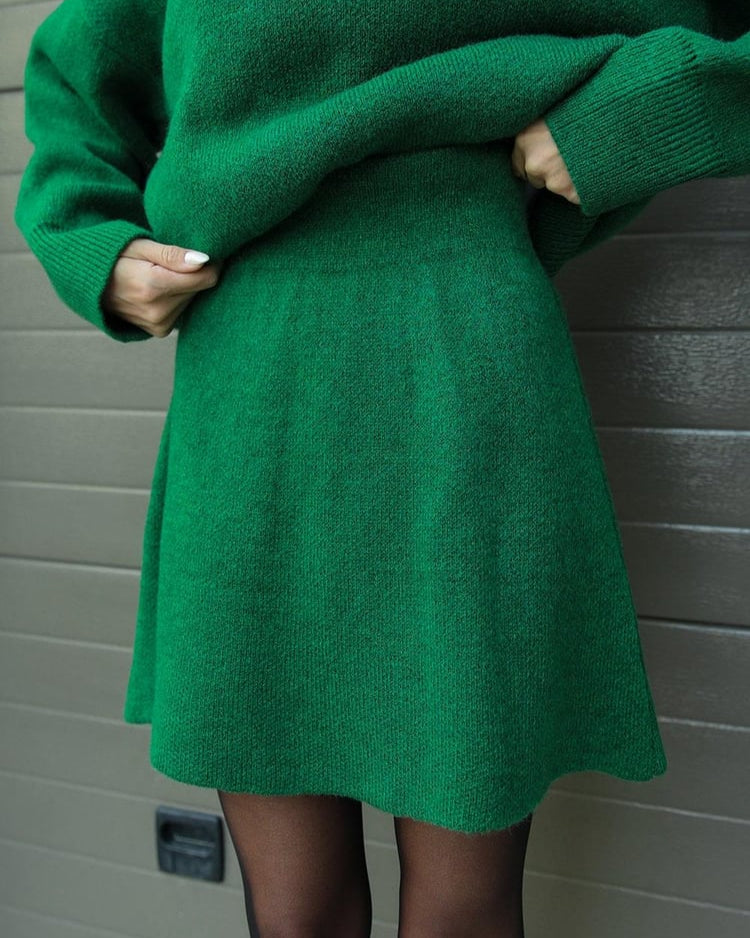 Conjunto de Malha Outono feminino